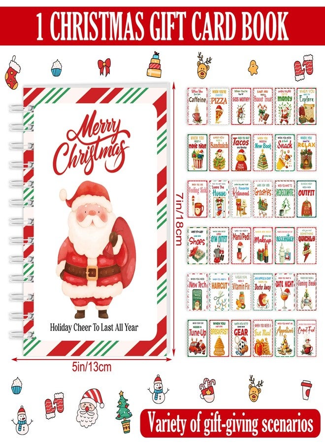 مارسبارك كتاب بطاقات هدايا عيد الميلاد من مارسبارك، مقاس 7 × 5 بوصات، كتيب بطاقات هدايا عيد الميلاد يمكنك صنعه بنفسك، مع غلاف حلزوني، مناسب لأظرف الألبوم، منظم صفحات للطلاب والأصدقاء والزملاء، 36 تصميم غلاف (مبتكر). - Image 2